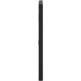 vidaXL Stensko ogledalo črno 60x30 cm obokano železo | Shoptok.si