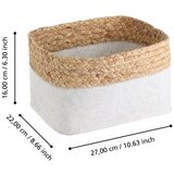 Eglo 426585 - SET od 3 dekorativnih korpi NANAE 16x27 cm bela/bež | Eponuda.com