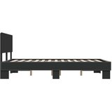  Okvir za krevet crni 120x190 cm konstruirano drvo i metal | shoptok.hr