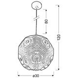 Candellux luster/visilica-euphoria viseća lampa 30 1X40W E27 crna | Eponuda.com
