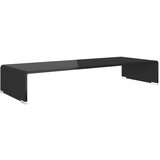 Maison Chic Stojalo za TV / ekran - TV stojalo - Stojalo za ekran stekleno črno 80x30x13 cm, (21698902) Cene