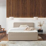 P & B POSTELJA Z VZMETNICO 180 cm x 200 cm , tekstil bež | Shoptok.si