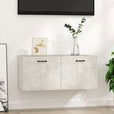 Maison Chic Stenska omarica - Zidna omarica betonsko siva 80x36,5x35 cm inženirski les iu40, (22062709) | Shoptok.si