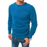 DStreet Bluza męska gładka niebieska BX4983 | Shoptok.si