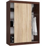 AKORD Mono Garderobna Omara Z Drsnimi Vrati, Wenge/Hrast Sonoma, (5000331710) Slike