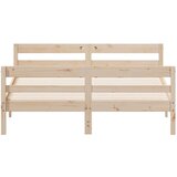 vidaXL Okvir za krevet s uzglavljem 120 x 200 cm od masivne borovine | shoptok.hr