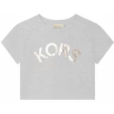 Michael Kors Dječja pamučna majica kratkih rukava boja: siva