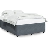 Furnova Posteljni okvir brez vzmetnice temno siv 140x200 cm žamet, (21935917) | Shoptok.si