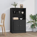 The Living Store Visoka omara črna 60x35,5x103,5 cm inženirski les - Visoka Omarica, (21435532) Cene