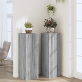  Stalci za biljke 2 kom siva boja hrasta 33 x 33 x 100 cm drveni | shoptok.hr