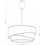  Brilagi - Visilica na sajli TRIO 1xE27/60W/230V prečnik 40 cm braon/bež/bela | Eponuda.com