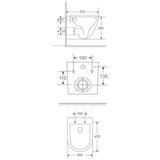 Geberit GEBBS67D20B sat wc školjka s kompletom duofix 458.103.00.1 Delta20 | Shoptok.si