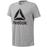 Reebok Majice s kratkimi rokavi Workout Supremium Siva Cene