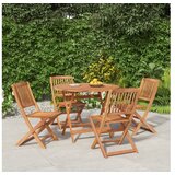  5-dijelni vrtni blagovaonski set od masivnog bagremovog drva | shoptok.hr