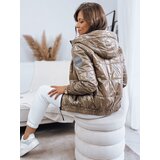 DStreet Kurtka damska pikowana METALIC kamelowa | Shoptok.si