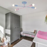  plafonski luster cambridge 4xE27/15W/230V plava/ružičasta | Eponuda.com
