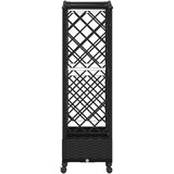  Povišeni krevet s mrežom i krovom Crna 163 x 40 x 129 cm PP | shoptok.hr