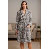 Ready Bade mantil - Sivi sa šarenim detaljima (S, M, L, XL, XXL) Cene