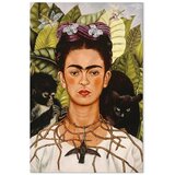  Slika - Frida Kahlo – Self-Portrait with Thorn Necklace and Hummingbird 80x120 Premium Print | shoptok.hr