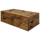 vidaXL Klubska mizica 90x50x30 cm prava tikovina rjava Cene