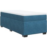 Maison Chic Box spring postelja - Vzmetna postelja z vzmetnico temno modra 80x200 cm žamet SL23101, (21891867) | Shoptok.si