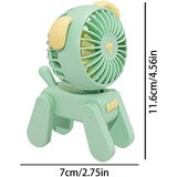 Venisymlis Majhen Tih Prenosni Namizni Ventilator (Zelen), Primeren Za Notranjo In Zunanjo Uporabo, (22070239) | Shoptok.si