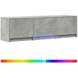 vidaXL TV omarica z LED osvetlitvijo Z LED Beton Siva 140 x 34 x 40 cm, (5000210229) | Shoptok.si