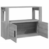  Komoda sivog hrasta sonome 80x30x60 cm od konstruiranog drva | shoptok.hr