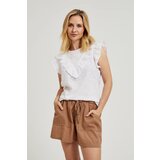 Moodo Women's blouse with gathering - white | Shoptok.si
