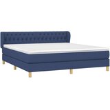  Box spring postelja z vzmetnico modra 180x200 cm blago, (20894852) | Shoptok.si