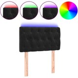 Maison Chic led posteljno vzglavje - vzglavna omarica - nočna omarica črno 80x7x78/88 cm žamet, (21711778) Cene