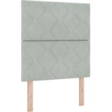 vidaXL Box Spring Postelja z Vzmetnico & Klopjo Svetlo Siva 80x200 cm Pliš | Shoptok.si