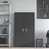  Omarica za shranjevanje 2 pcs Črna 80 x 40 x 140 cm Jeklo, (5000152770) | Shoptok.si