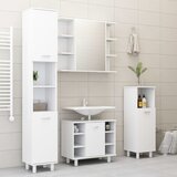 Maison Chic Kopalniško pohištvo - Kopalniški sestavi 4 kosi bele barve iverna plošča, (21787293) | Shoptok.si