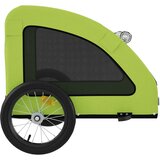 Prikolica za bicikl za ljubimce zelena od tkanine i željeza | shoptok.hr
