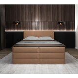 MID.YOU POSTELJA BOXSPRING 180 cm x 200 cm , les, tekstil, leseni material terakota | Shoptok.si