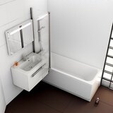 Ravak 7QLA0C00Z1 Chrome 150 x 100 zložljiva steklena stena za kad leva izvedba | Shoptok.si