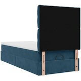  Okvir kreveta s madracima tamnoplavi 90x200cm baršunasti | shoptok.hr