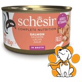 Schesir Cat Natural Salmon in Broth 85g, Fileti Lososa u Sopstvenom Bujonu | ePonuda.com