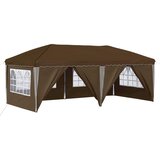 vidaXL Zložljivi šotor za zabave 575 x 288 x 245 cm Taupe, (5000210993) | Shoptok.si