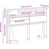 vidaXL Skladišno uzglavlje sonoma hrast 120 cm Konstruirano drvo | shoptok.hr