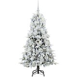 vidaXL Umjetno božićno drvce s nogom s stalakom Zelena 150 cm PE i PVC | shoptok.hr