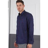 Dewberry G719 MEN'S SHIRT-NAVY-BURGUNDY | shoptok.hr