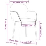 Jedilni stoli 2 kosa rjav žamet, (20941059) | Shoptok.si