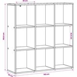  za knjige 102 x 29 x 103,5 cm Konstruirano drvo | shoptok.hr