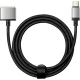 AVIZAR usb c v magsafe 3 macbook kabel, 140 w, odporen najlon 2 m - crn in srebrn, (20763549) Cene