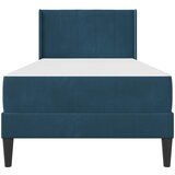  Okvir kreveta s madracem s uzglavljem Plava 90 x 200 cm Baršun | shoptok.hr
