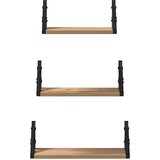  Polica na zidu Zidne s pohranom 3 pcs Dimni hrast | shoptok.hr
