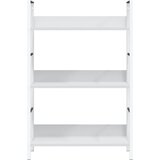 Police za knjige s 3 razine bijele 60 x 27,6 x 90,5 cm drvene | shoptok.hr