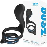 Zenn VIBRACIJSKI EREKCIJSKI OBROČEK Multi - vibrator za moške, dvojni obroček, masaža presredka, daljinec Cene